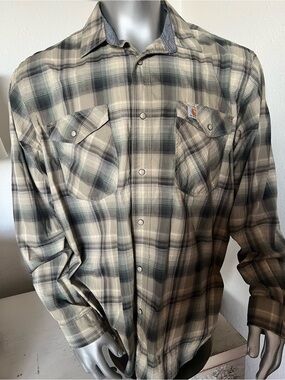 Carhartt western shirt sz XL snaps